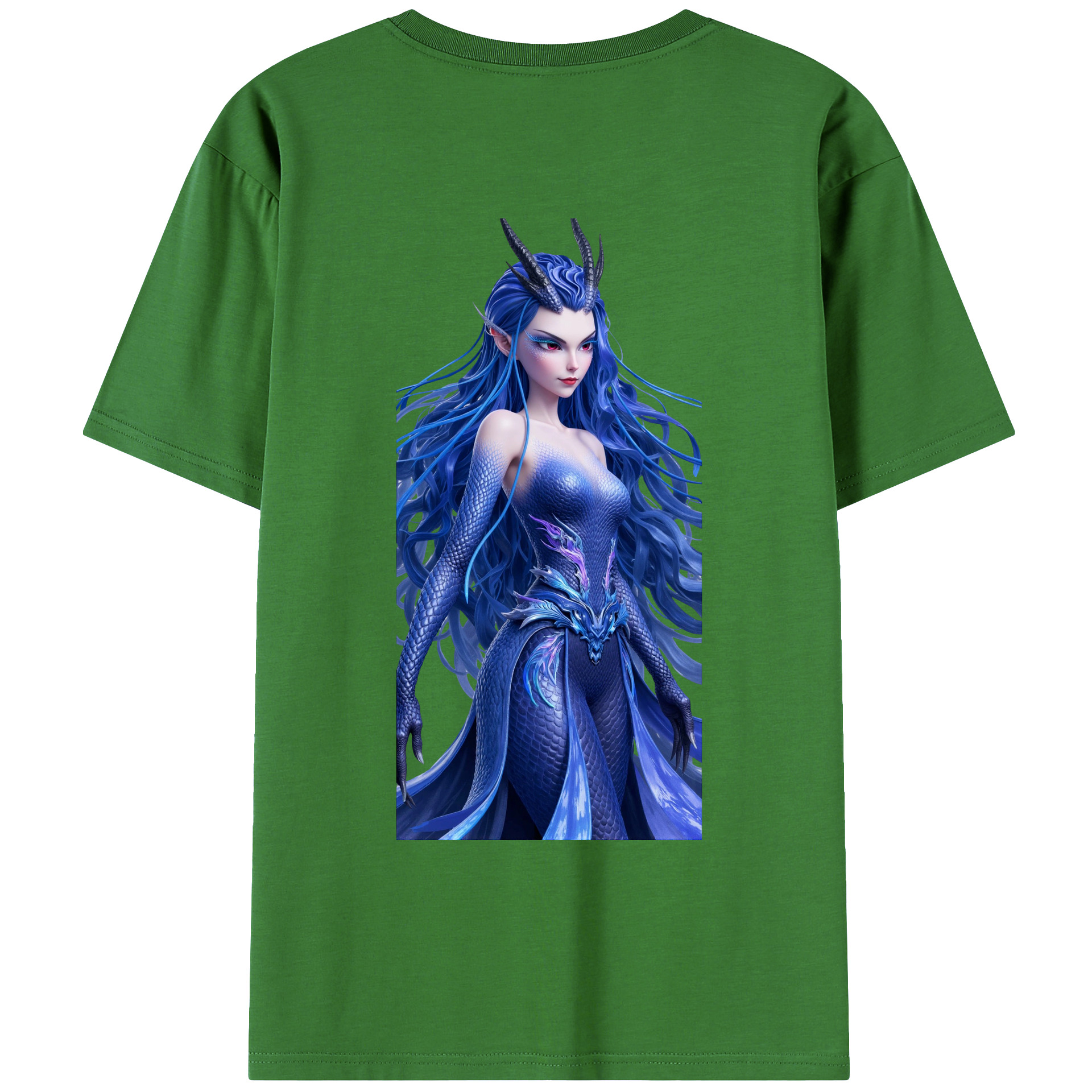 （画像用） Ne Zha 2 ナタ 魔童の大暴れ レディース半袖Tシャツ(バックプリント)